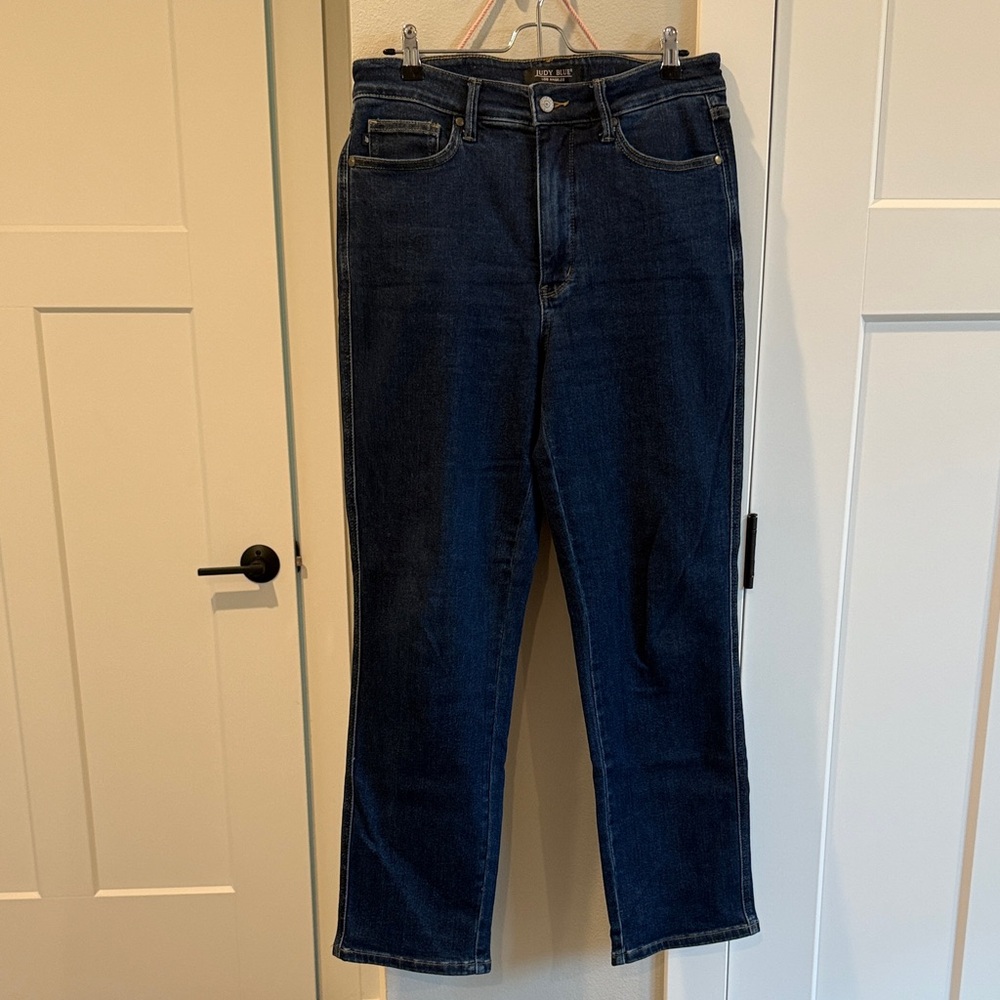 Judy Blue Dark Indigo Straight Leg Jeans